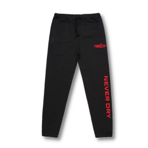 RE-UP Jogger  - Black with Red Print